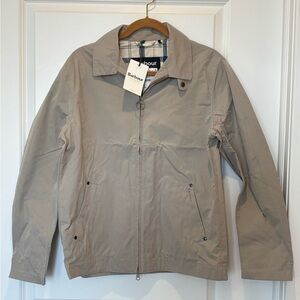 NWT Barbour Fernport Casual Jacket S Gray Men's Lightweight Full Zip Classic